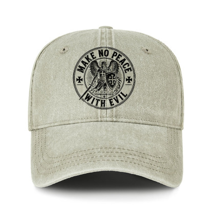 Heritage Washed Cap - Make No Peace With Evil