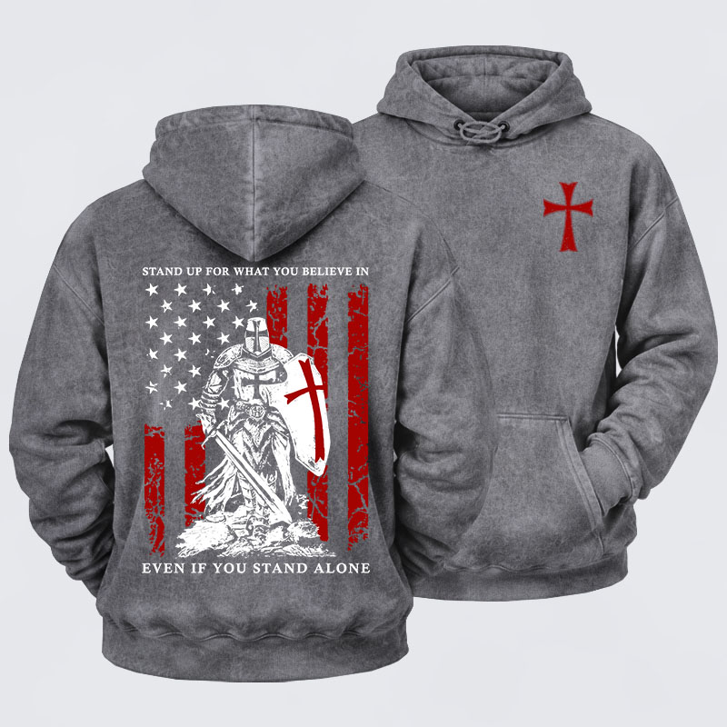 Washed Hoodie - Stand Up For What You Believe