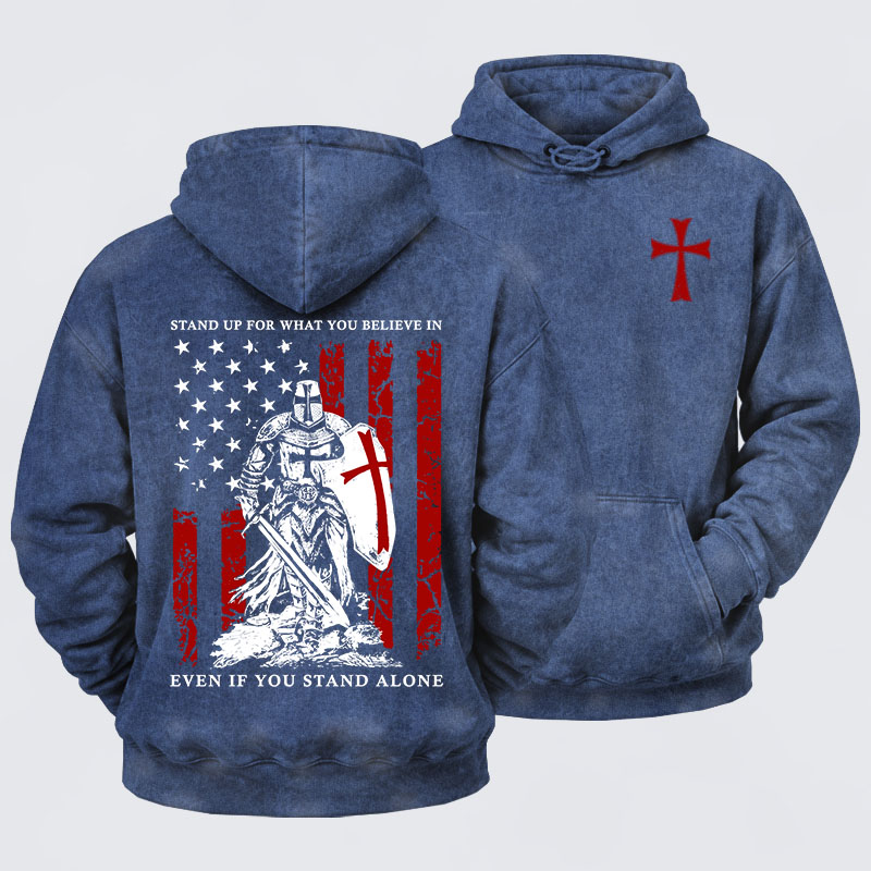 Washed Hoodie - Stand Up For What You Believe