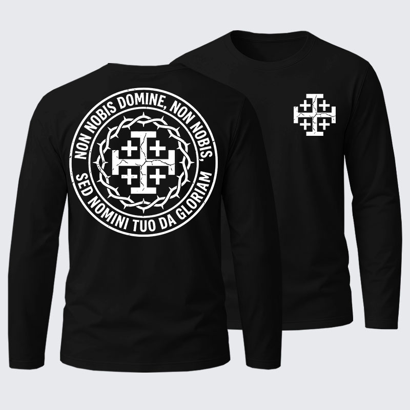 Men's  faith God'S Strong Hand Is Over My Life Long Sleeve T-Shirt