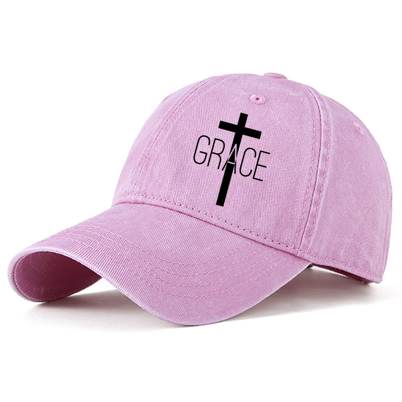 Heritage Washed Cap - Grace Cross