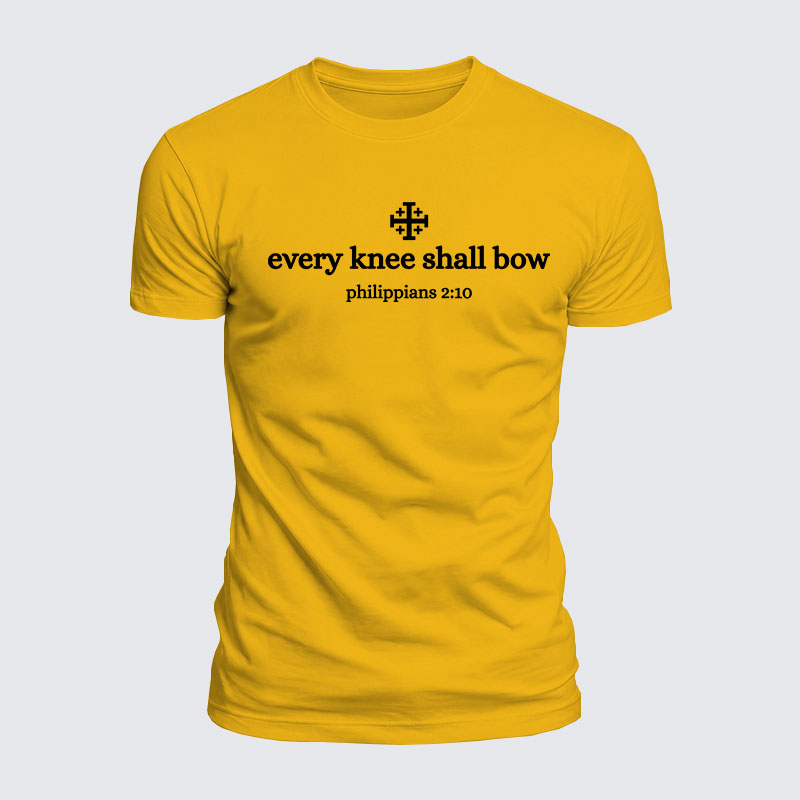 [Copy]Luxe Mercerized Cotton Tee -  Every Knee Will Bow