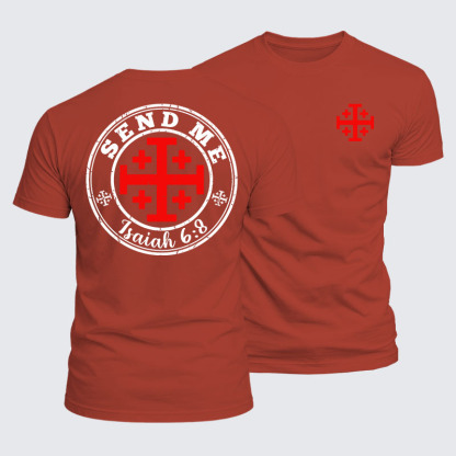 Luxe Mercerized Cotton Tee - Isaiah 6:8 - SEND ME