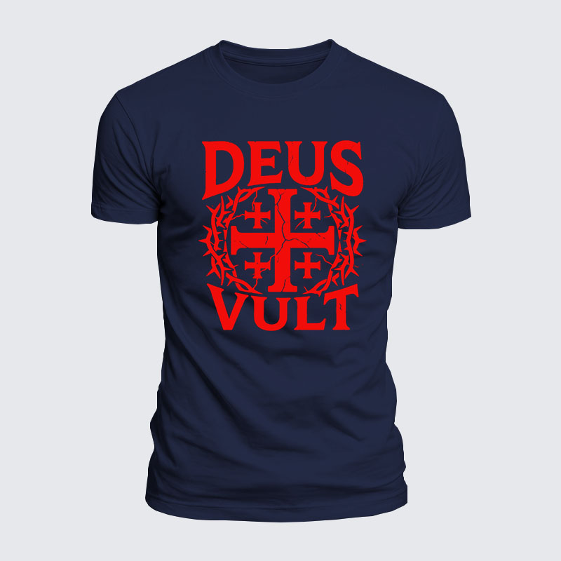 Luxe Mercerized Cotton Tee - Deus Vult 