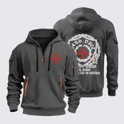 Zipper Hoodies -  Non Nobis Domine, Non Nobis, Sed Nomini Tuo Da Gloriam