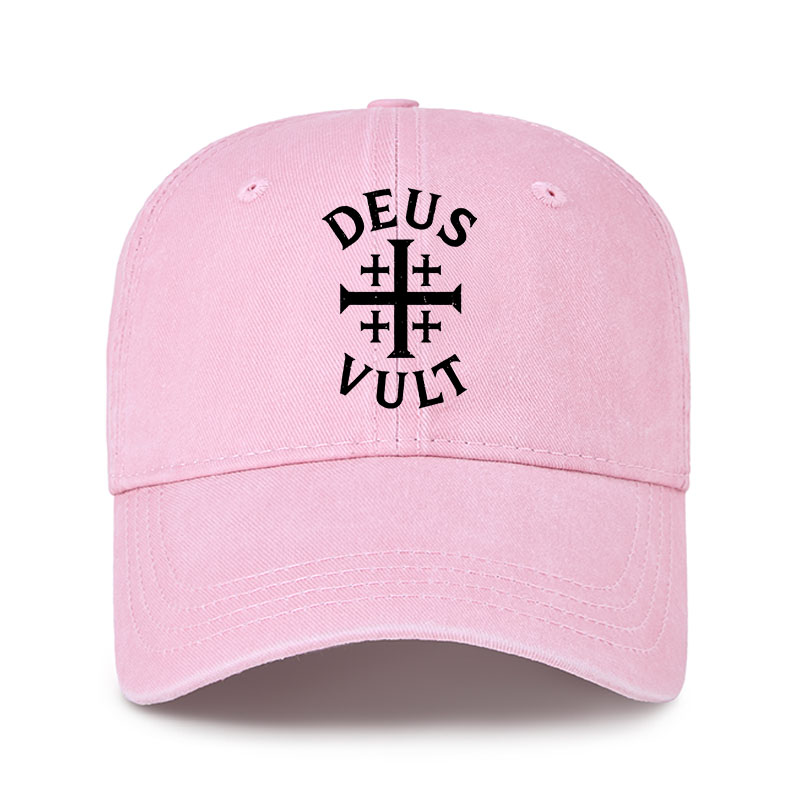 Heritage Washed Cap-Deus Vult
