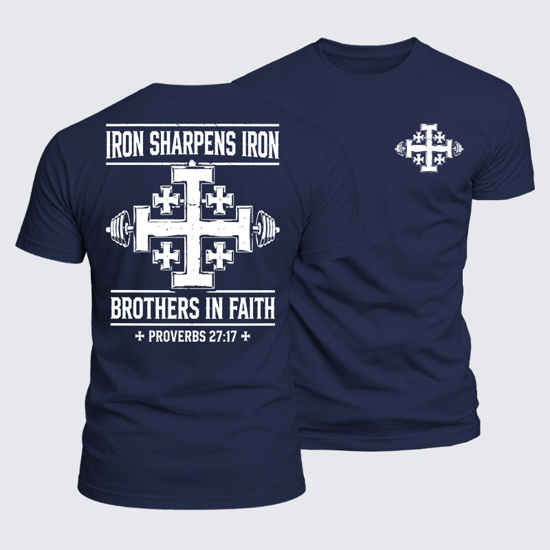 Luxe Mercerized Cotton Tee -  Iron Sharpens Brothers In Faith