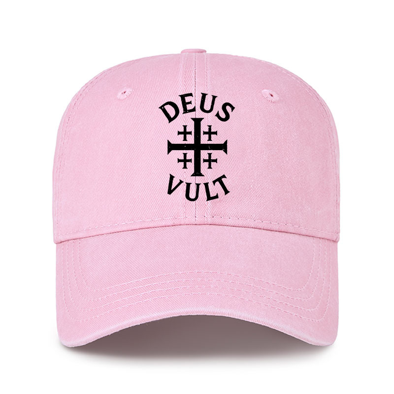 Heritage Washed Cap-Deus Vult