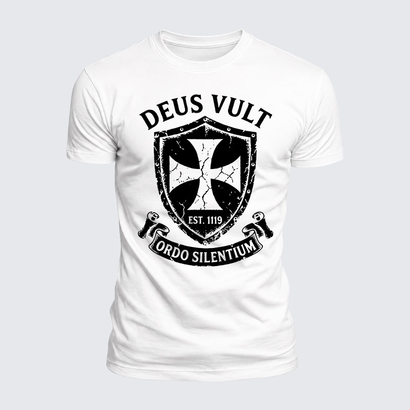 Luxe Mercerized Cotton Tee - Deus Vult