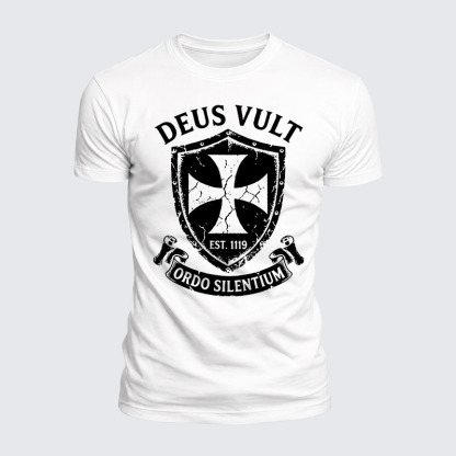 Luxe Mercerized Cotton Tee - Deus Vult