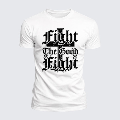 Luxe Mercerized Cotton Tee -  Fight the Good Fight