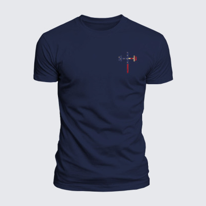 Luxe Mercerized Cotton Tee - God Bless America 