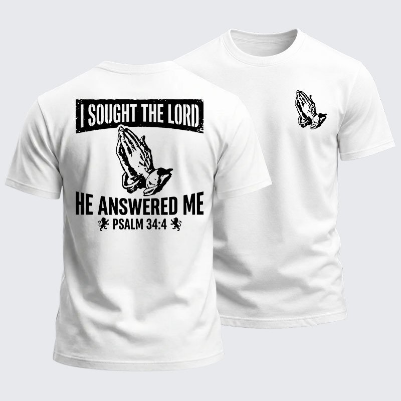 Heavyweight Cotton Tee - I Sought The Lord