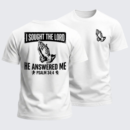 Heavyweight Cotton Tee - I Sought The Lord