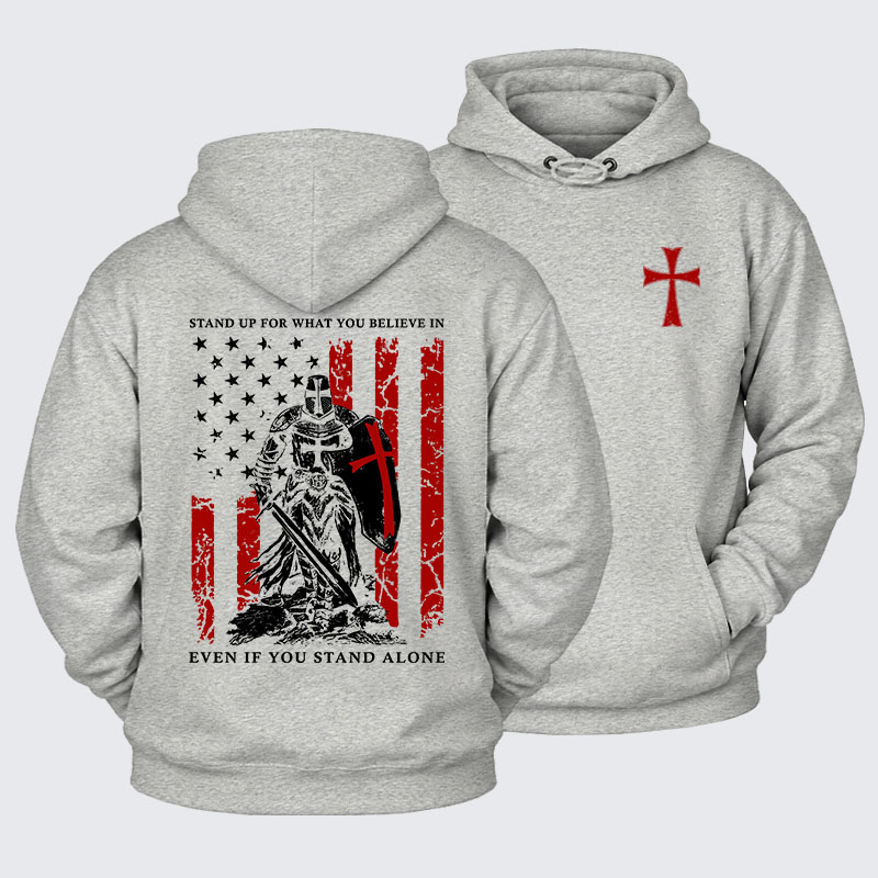 Plush Fleece-Lined Hoodie - Stand Up For What You Believe