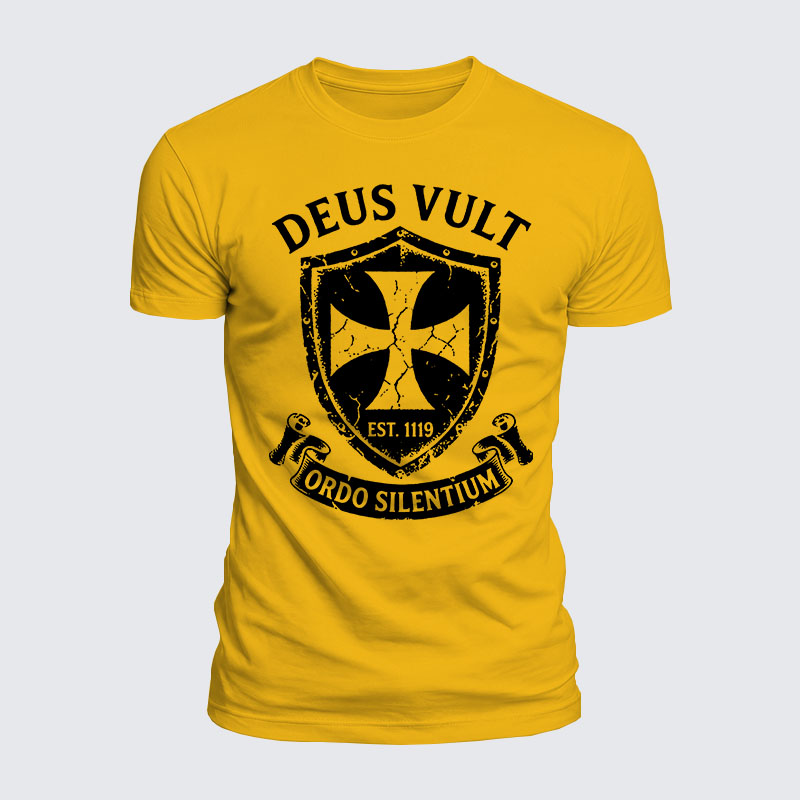 Luxe Mercerized Cotton Tee - Deus Vult