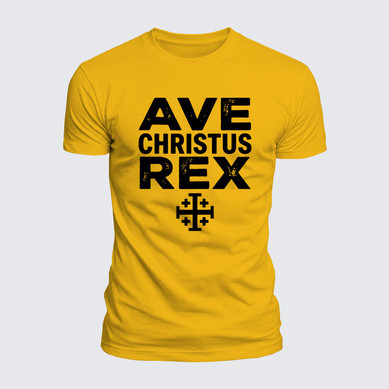 Luxe Mercerized Cotton Tee - Ave Christus Rex