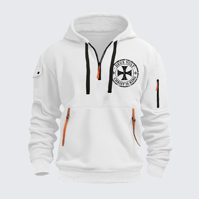 Zipper Hoodies - Deus Vult Christ Is King