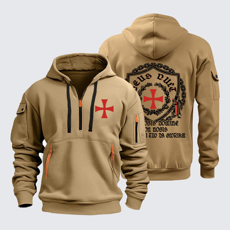 Zipper Hoodies -  Non Nobis Domine, Non Nobis, Sed Nomini Tuo Da Gloriam