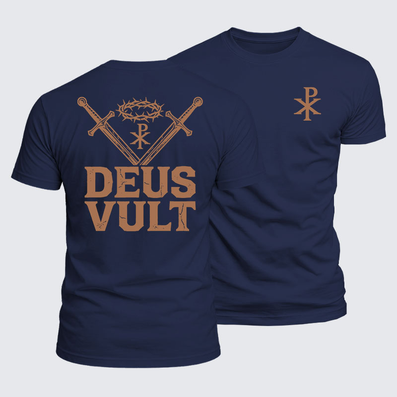 Luxe Mercerized Cotton Tee - Deus Vult