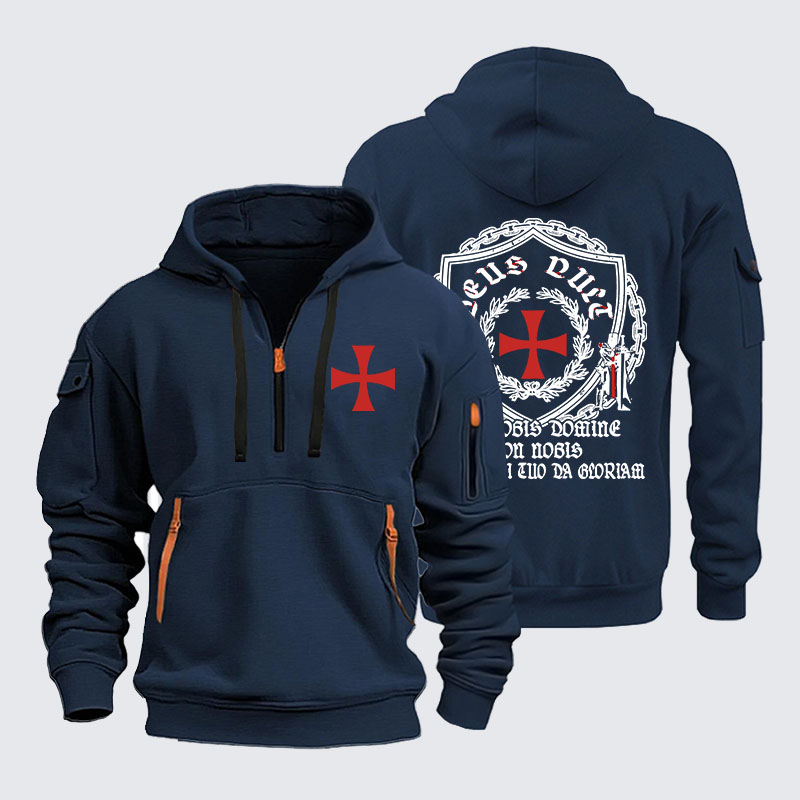 Zipper Hoodies -  Non Nobis Domine, Non Nobis, Sed Nomini Tuo Da Gloriam