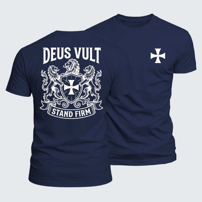 [Copy]Luxe Mercerized Cotton Tee - Deus Vult Christ Is King