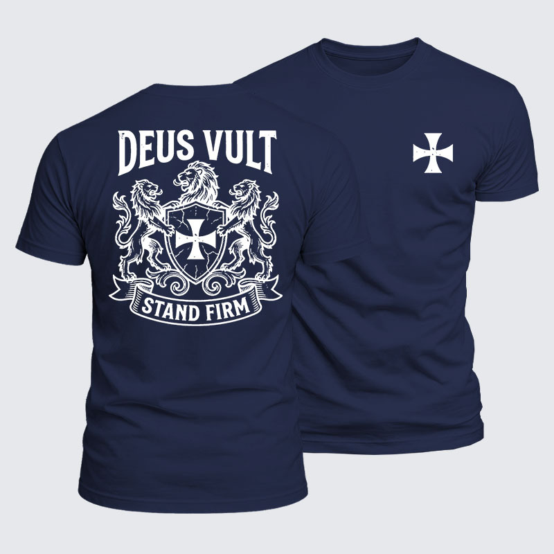 [Copy]Luxe Mercerized Cotton Tee - Deus Vult Christ Is King