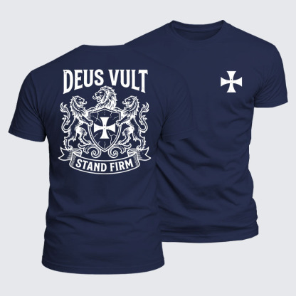 [Copy]Luxe Mercerized Cotton Tee - Deus Vult Christ Is King