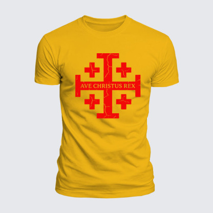 Luxe Mercerized Cotton Tee - Ave Christus Rex