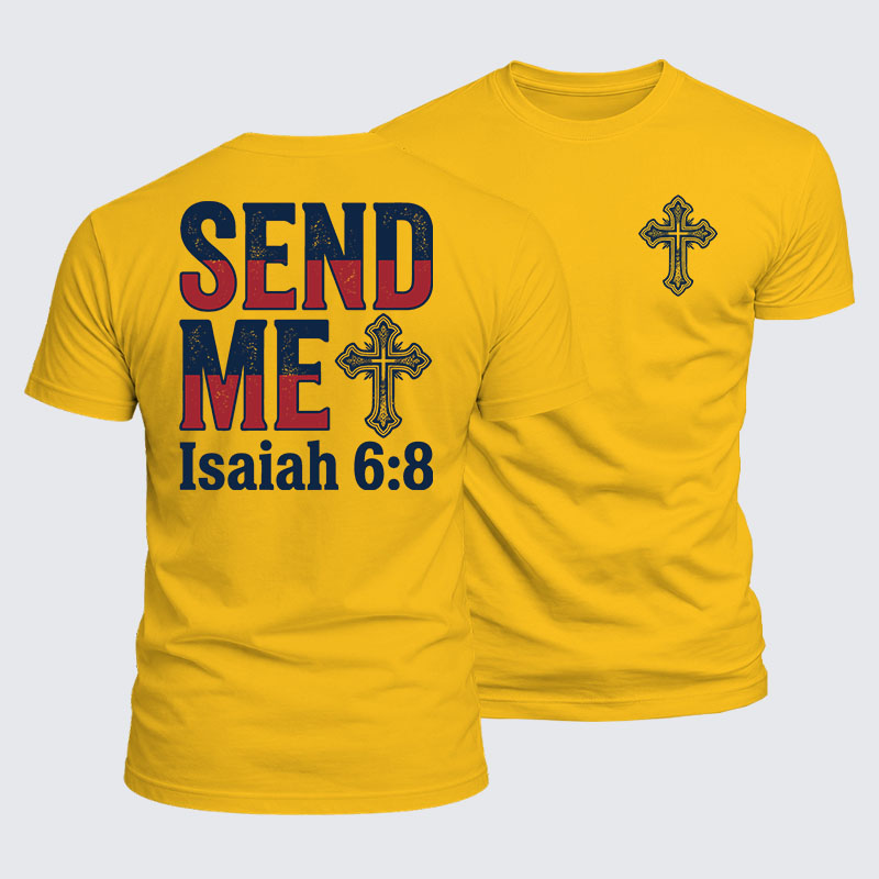 Luxe Mercerized Cotton Tee - Isaiah 6:8 - SEND ME