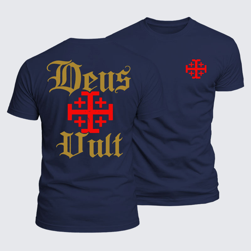 Luxe Mercerized Cotton Tee - Deus Vult