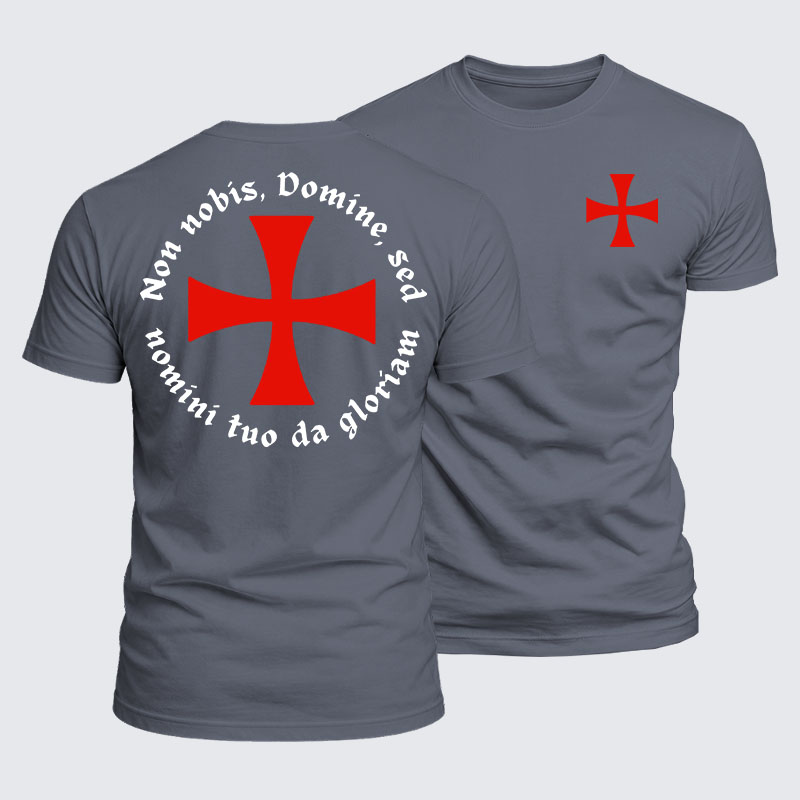 Luxe Mercerized Cotton Tee - Non Nobis, Domine