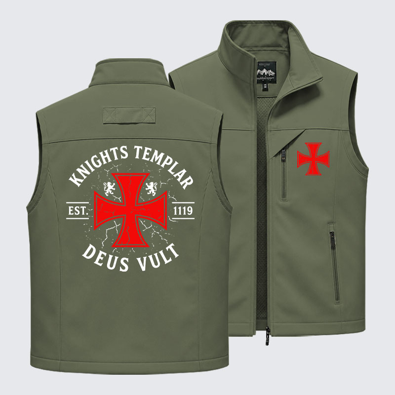 Knights Templar Deus Vult Outdoor Quick-dry Vest