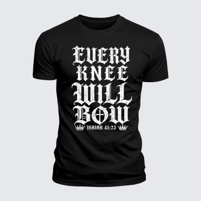 [Copy]Luxe Mercerized Cotton Tee -  Every Knee Will Bow