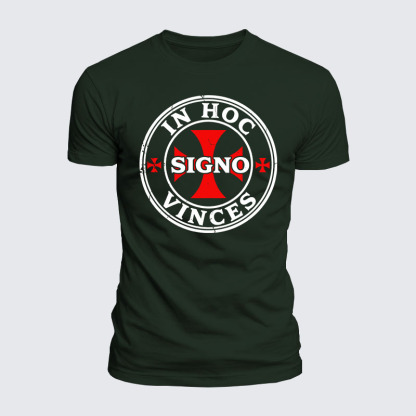 [Copy]Luxe Mercerized Cotton Tee - In Hoc Signo Vinces 