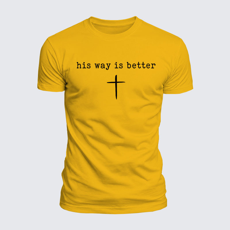 Luxe Mercerized Cotton Tee - His Way Is Better