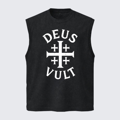 Washed Tank Top - Deus Vult