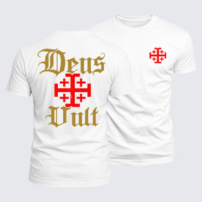 Luxe Mercerized Cotton Tee - Deus Vult