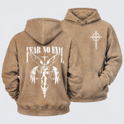 Washed Hoodie -  Fear No Evil