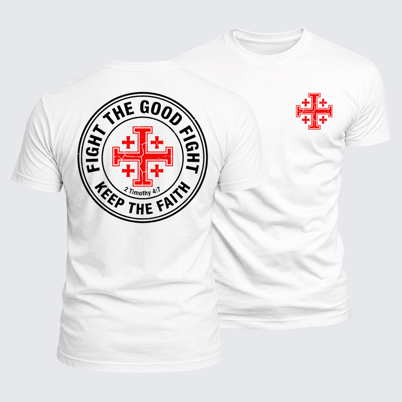 Luxe Mercerized Cotton Tee -  Fight the Good Fight
