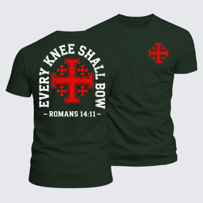 [Copy]Luxe Mercerized Cotton Tee -  Every Knee Will Bow