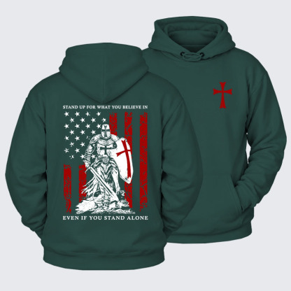 Plush Fleece-Lined Hoodie - Stand Up For What You Believe