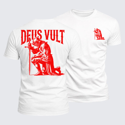 Luxe Mercerized Cotton Tee - Deus Vult