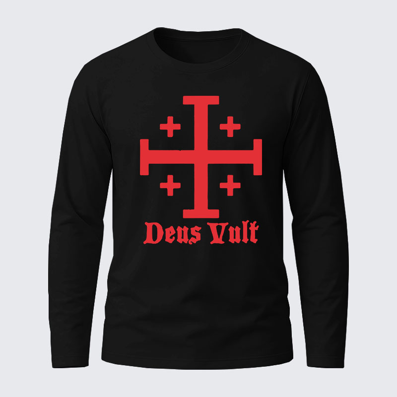 Men's  faith God'S Strong Hand Is Over My Life Long Sleeve T-Shirt