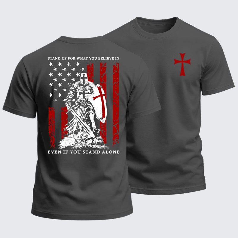 Heavyweight Cotton Tee - Stand Up For What You Believe