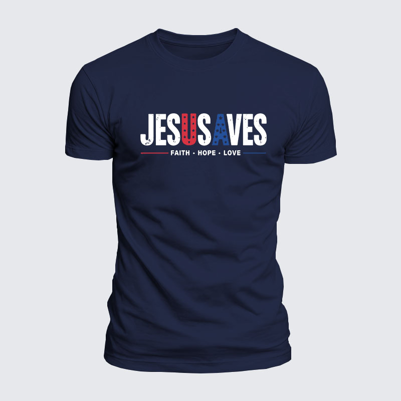 Luxe Mercerized Cotton Tee - Jesus Saves