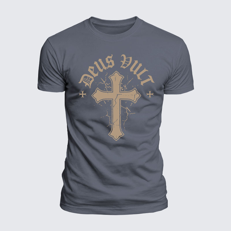 Luxe Mercerized Cotton Tee - Deus Vult