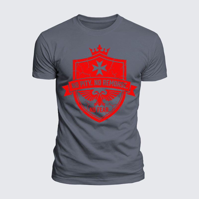 Luxe Mercerized Cotton Tee -  No Pity No Remorse No Fear