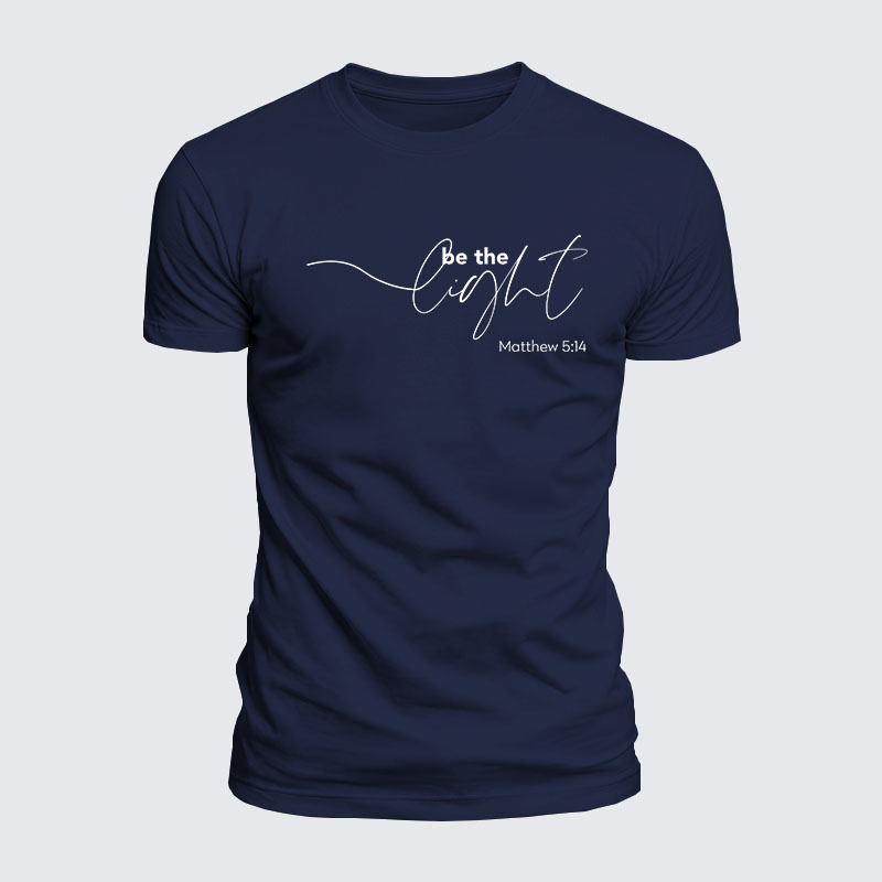 Luxe Mercerized Cotton Tee - Be The Light 
