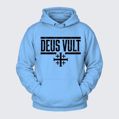 Plush Fleece-Lined Hoodie - Deus Vult